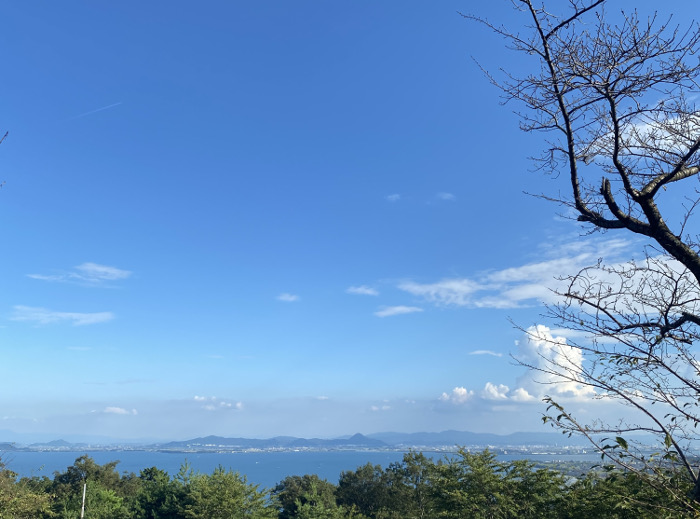 琵琶湖が見える風景