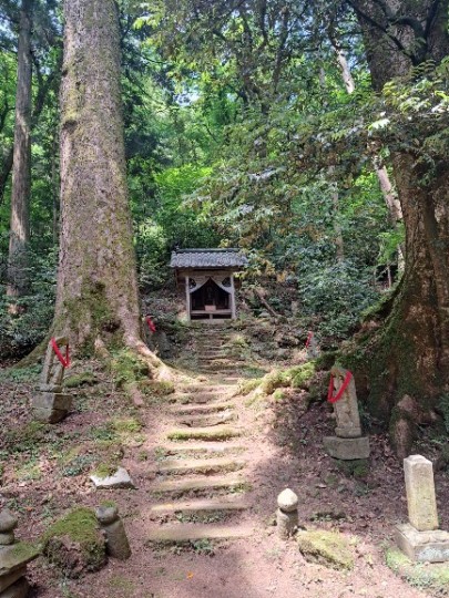 銅造千手観音立像（あわら市指定文化財）/神社