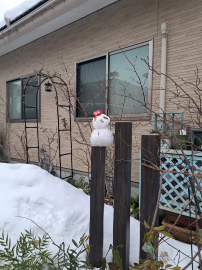 冬の風物詩/雪だるまとかまくら