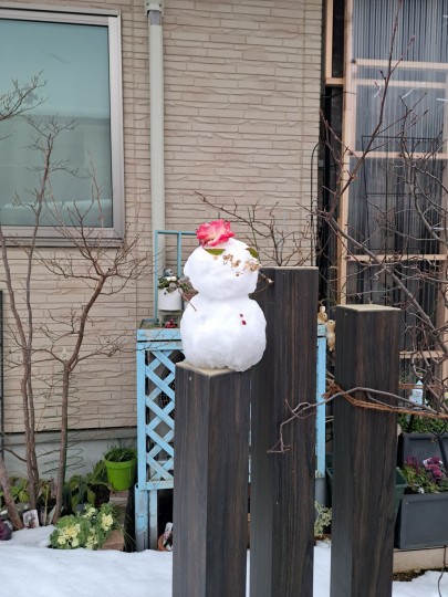 冬の風物詩/雪だるま