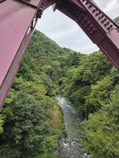 あやとり橋からの鶴仙渓