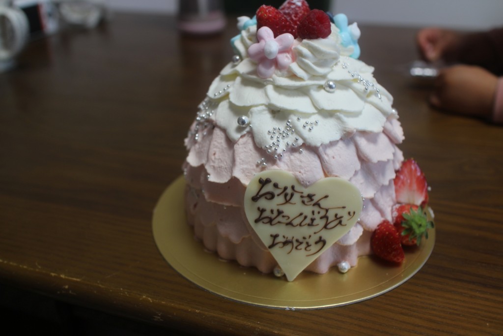 誕生日のケーキ